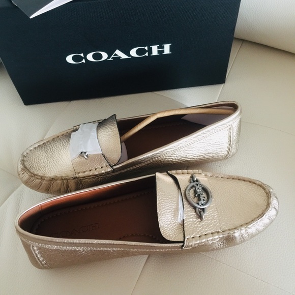 Coach Shoes - NIB $195 COACH Margot leather loafers shoes 10B